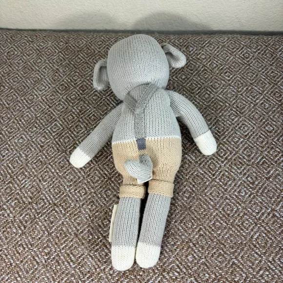 Cuddle and Kind Noah the Dog Plush Animal Toy Hand Knit Peru 13" Baby Keepsake - Picture 5 of 8